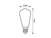 Żarówka Rabalux Filament-LED 1988 przeźroczysty