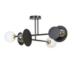 Lampa sufitowa MINERVA 4 BLACK Emibig 612/4 biały/czarny