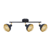 Spot Italux Savio SPL-27357-3-BK-GD Czarny mat, złoty