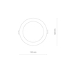 Lampa sufitowa Nowodvorski 8781 CL Kos LED 8W, 4000K