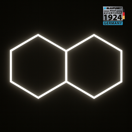 Lampa LED Hexagon Blaupunkt 79W geometryczny panel sufitowy led 4000K CRI90 w kształcie plasta miodu