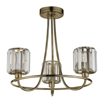 Lampa sufitowa Endon Lighting Berenice 107801 mosiądz