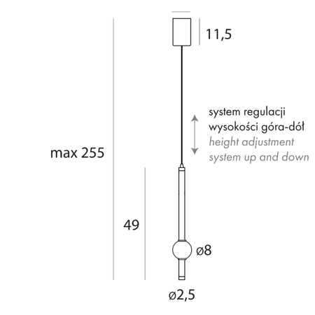 MAXLIGHT P0611 LAMPA WISZĄCA VERDES