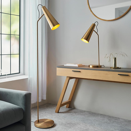 Lampa stołowa Endon Lighting Karna New 107527 mosiądz