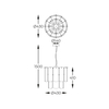 Lampa wisząca Zuma Line MD3523-8M-EGN NIRA LAMPA WISZĄCA ZŁOTA/GOLD