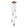 Lampa wisząca Italux Torno PND-40813-5R-HBR Złoty