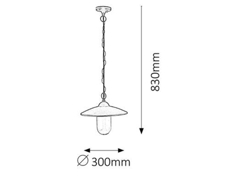 Lampa zewnętrzna Rabalux Vigo 8687 czarny matowy