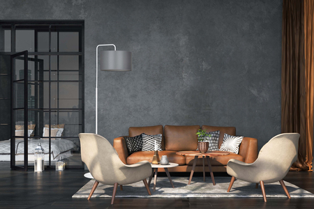 Lampa podłogowa TRAPO LP1 WH GRAY Emibig 573/1 biały/chrom