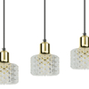 Milagro Lampa wisząca LUMI 3xG9 ML9748 CZARNY + ZŁOTY