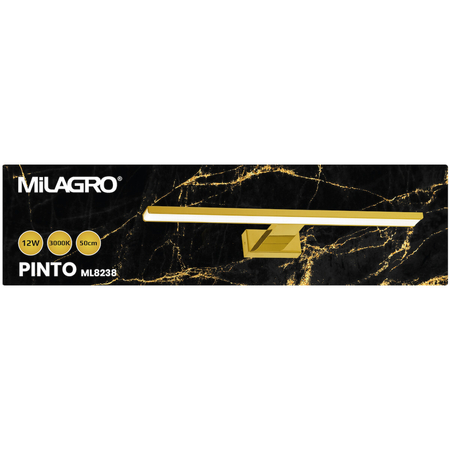 Milagro Kinkiet PINTO GOLD 12W LED 50cm ML8238 ZŁOTY