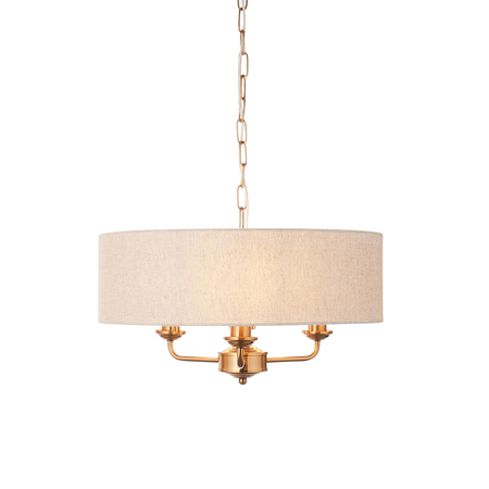 Lampa wisząca Endon Lighting Highclere 110723 mosiądz