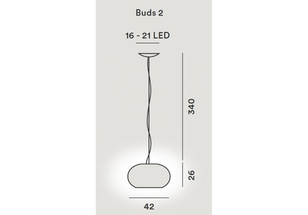 Lampa wisząca Foscarini 278072E-12 Buds 2