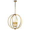 Lampa wisząca Elstead Lighting Corinne mosiądz FE-CORINNE-6P-L-BB