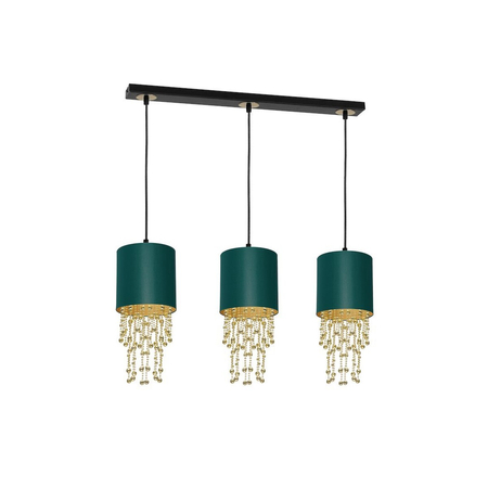 Milagro Lampa wisząca ALMERIA GREEN/GOLD 3xE27 MLP64500 ZIELONY / ZŁOTY