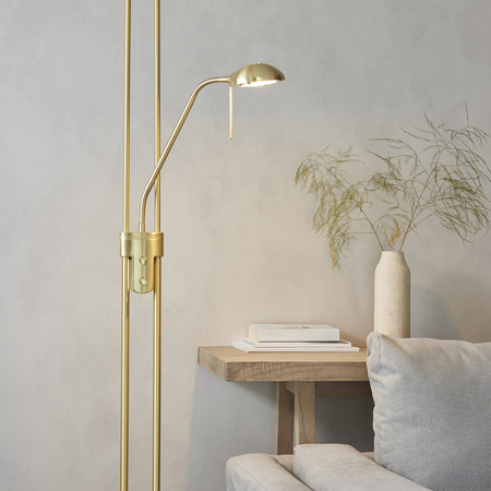 Endon Lighting Lampa podłogowa ROME-SB mosiądz