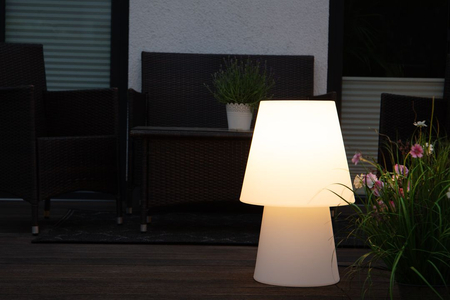 Lampa solarna No.1 zewnętrzna ogrodowa przenośna 2900K Biała ciepła 60cm, biała 32524S