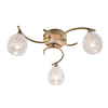 Lampa sufitowa Endon Lighting Boyer BOYER-3AB mosiądz