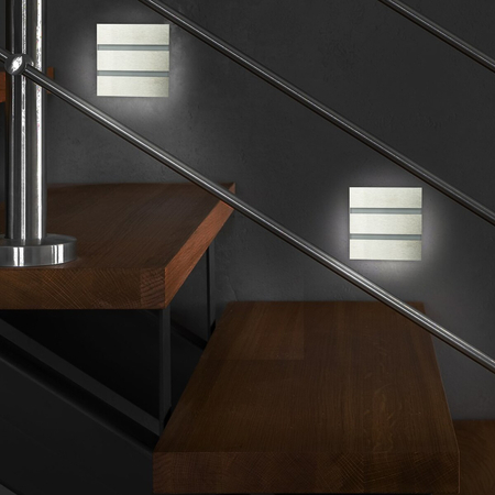 Eko-Light Oprawa schodowa VOX Barwa Neutralna 4000K EKS6165 BIAŁY / SREBRNY