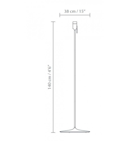 Stojak do lamp Umage 4047 Santé szczotkowana stal