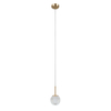 Lampa wisząca Italux Padri PND-40827-1-HBR-CL Złoty