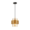Lampa wisząca Italux PND-22132-1S-GD-AMB Złoty, bursztynowy