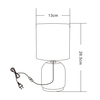 Lampa stołowa Zuma Line HS8723-BL LAMPA STOŁOWA CZARNY/ZŁOTY