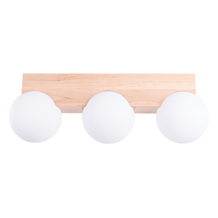 Sollux Lighting Plafon BULBO 3 naturalne drewno SL.1684