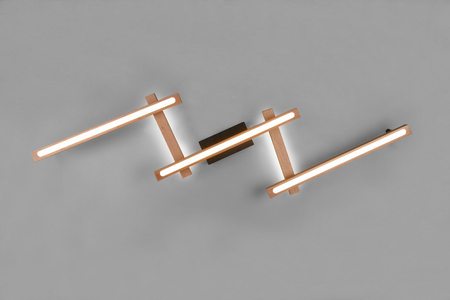 Lampa sufitowa Trio 626410530 drewniany