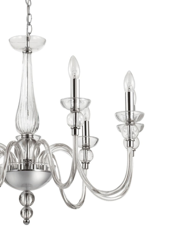 Żyrandol Ideal Lux 044453 Doge SP9 Trasparente