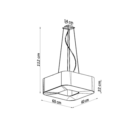 Sollux Lighting Żyrandol URANO 60 biały SL.0783