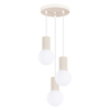 Sollux Lighting Lampa wisząca HALO 3P beżowa SL.1720