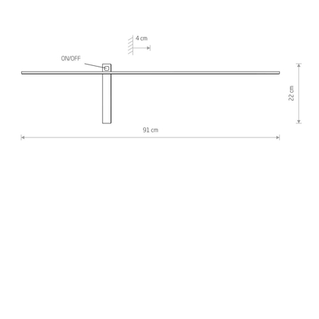 Kinkiet IMPULSE LED M Nowodvorski 8116 czarny