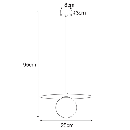 Lampa wisząca Kaja ROBIN K-5441 różowy, biały