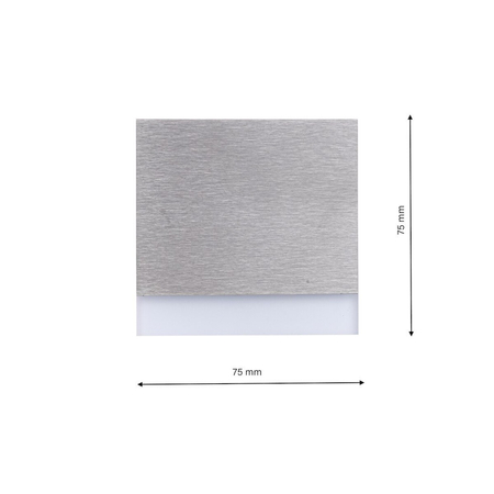 Eko-Light Oprawa schodowa BERG Barwa Zimna 6500K EKS4406 BIAŁY / SREBRNY