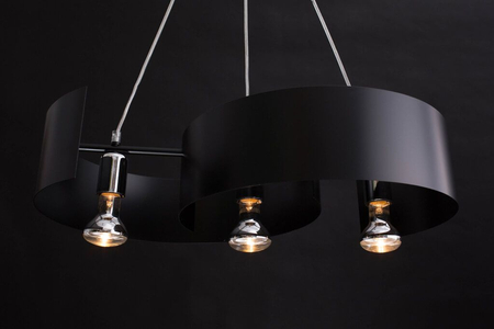 Lampa wisząca VIXON 3 BLACK Emibig 284/3 czarny