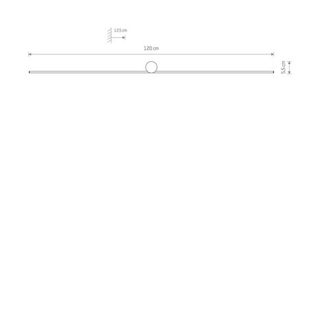 Kinkiet SPIN LED L Nowodvorski 10622 czarny