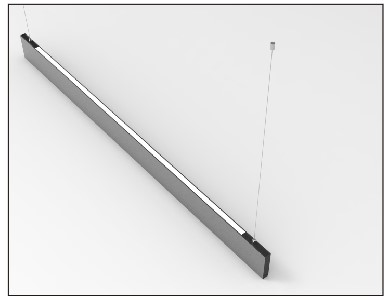 Lampa liniowa LED Abigali Rectangle System double side prostokąt WW