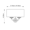 Kinkiet Endon Lighting Nixon 60180 nikiel
