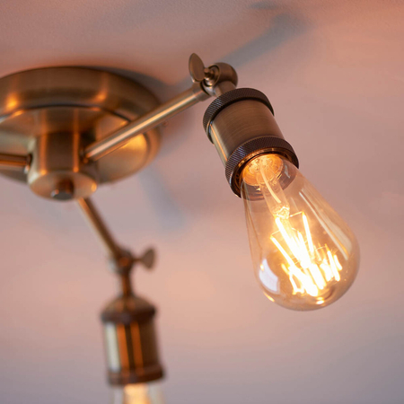 Lampa sufitowa Endon Lighting Hal 97243 mosiądz