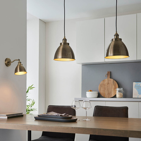 Kinkiet Endon Lighting Franklin 98746 mosiądz