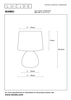 Lampa stołowa Lucide MARMO 47508/81/30 czarny