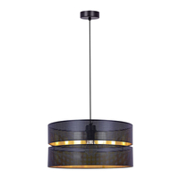 Lampa wisząca ZIMBO Kaja K-5221 czarny/złoty