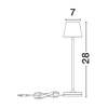 Lampa zewnętrzna Luces Exclusivas LE73659 zielony
