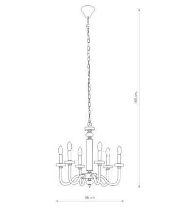 Lampa wisząca Nowodvorski 8154 HAMPTON VI