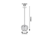 Lampa wisząca Rabalux Monet 3177 chrom