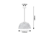 Lampa wisząca Rabalux Rattan 72025 czarny