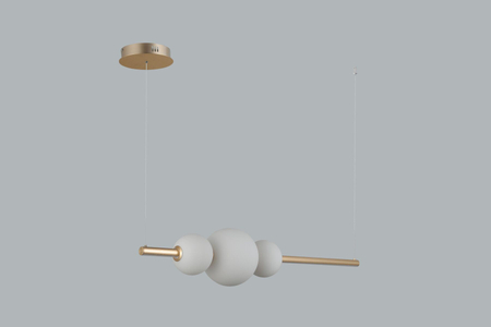 Lampa wisząca SANDRA 3 GO Azzardo AZ4427 gold / milky white