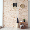 Milagro Lampa wisząca ALMERIA BLACK/GOLD 1xE27 MLP6439 CZARNY / ZŁOTY