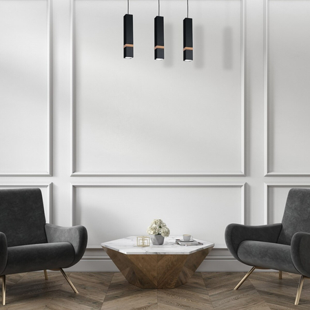 Milagro Lampa wisząca VIDAR BLACK 3xGU10 MLP5404 CZARNY