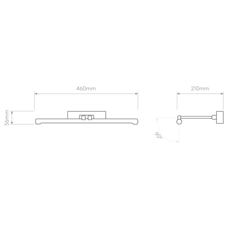 Kinkiet Astro Goya 460 LED 1115008 Polerowany Chrom